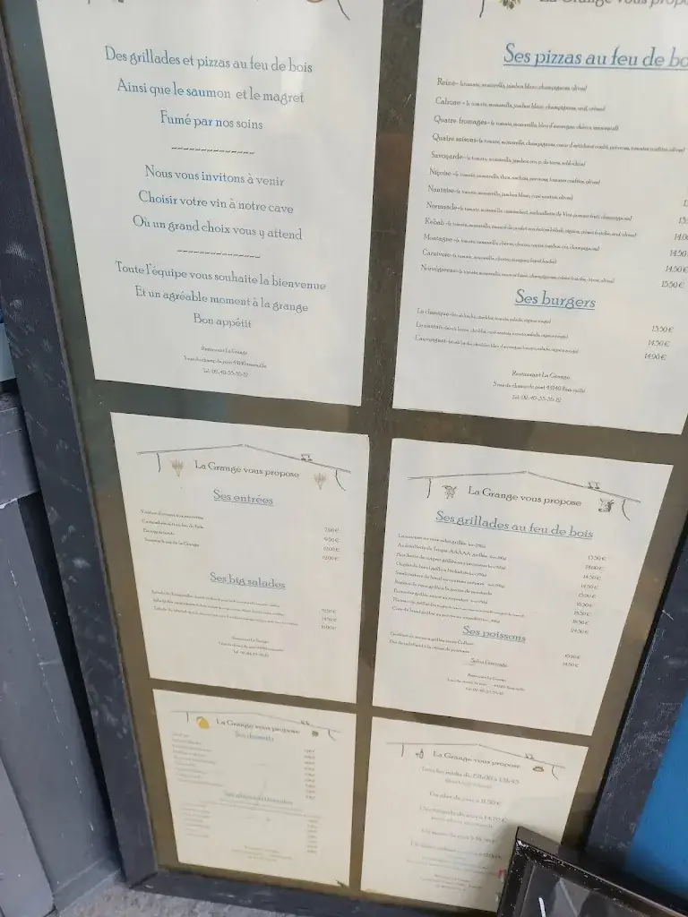 Menu_La Grange_Remouillé_image_1