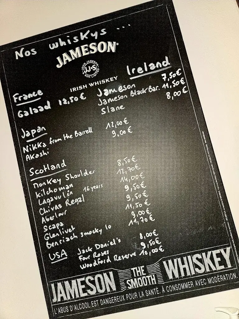 Menu_The Public House_Pornichet_image_1