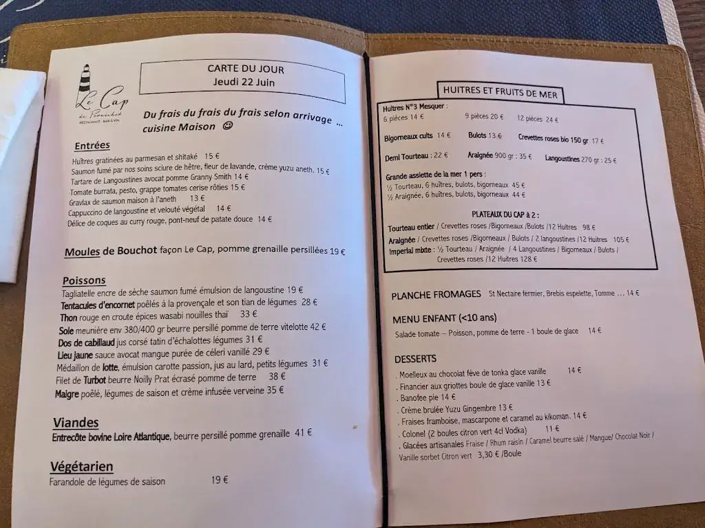 Menu_Le Cap de Pornichet_Pornichet_image_3