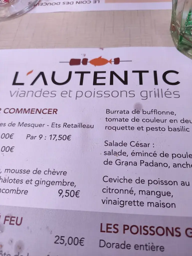 Menu_L'autentic restaurant_Pornichet_image_4