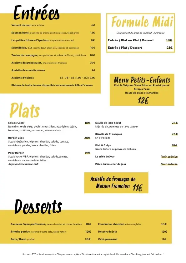 Menu_Papy Mougeot_Pornichet_image_1