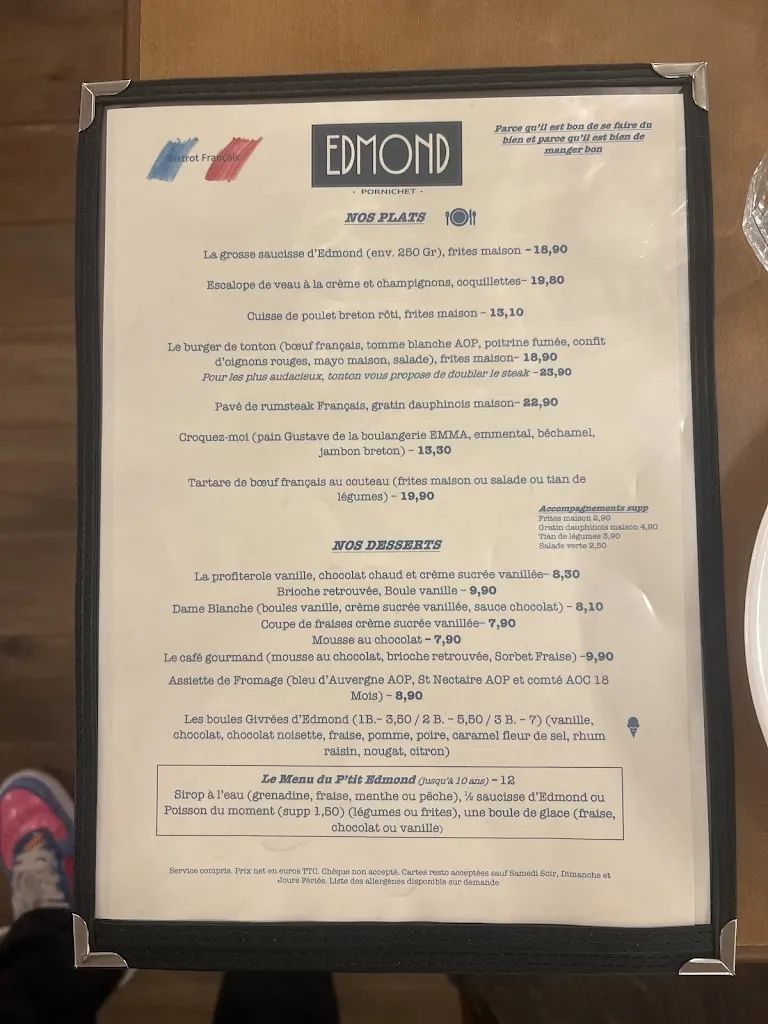 Menu_Edmond pornichet_Pornichet_image_1