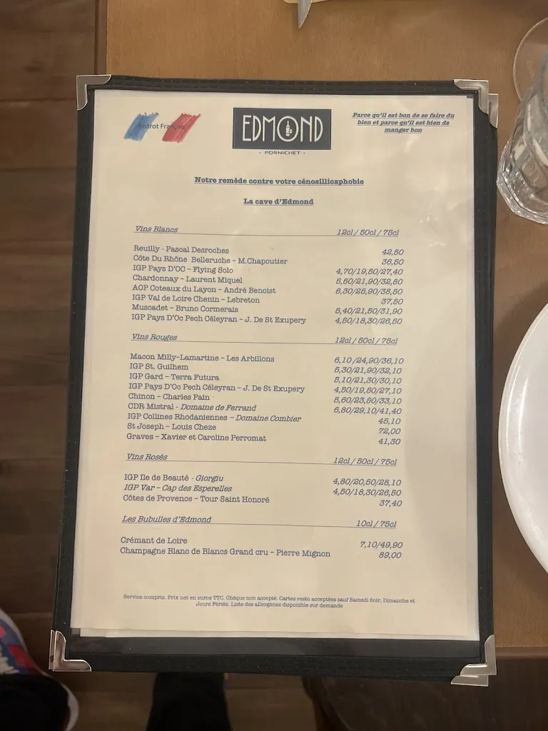 Menu_Edmond pornichet_Pornichet_image_2