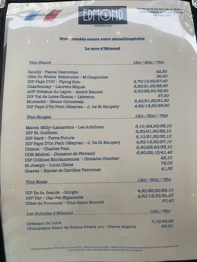 Menu_Edmond pornichet_Pornichet_image_4