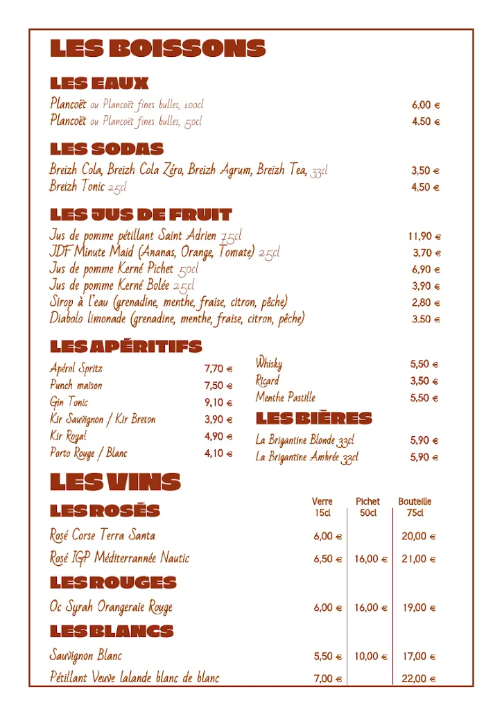 Menu_Les Années Folles - Crêperie_Pornichet_image_2