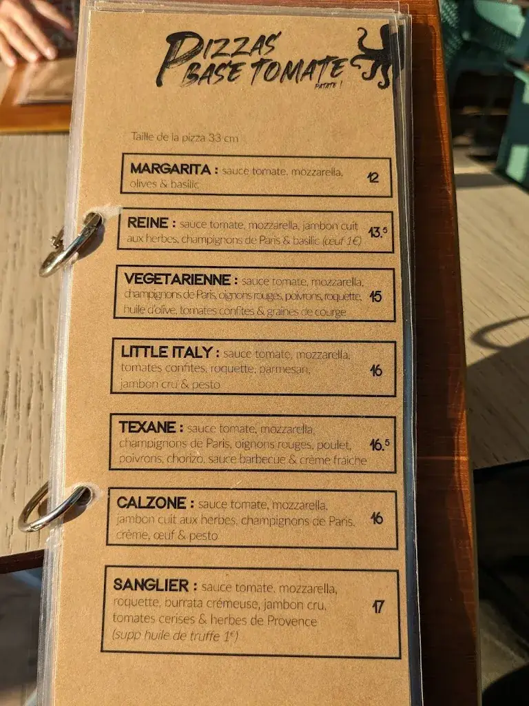Menu_Pizzeria l'Octopus - Pizzas / Tapas / Cocktails_Pornichet_image_3