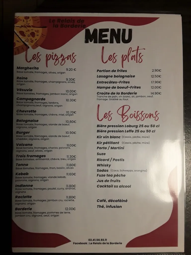 Menu_Le Relais de la Borderie_Saint-Christophe-du-Bois_image_1