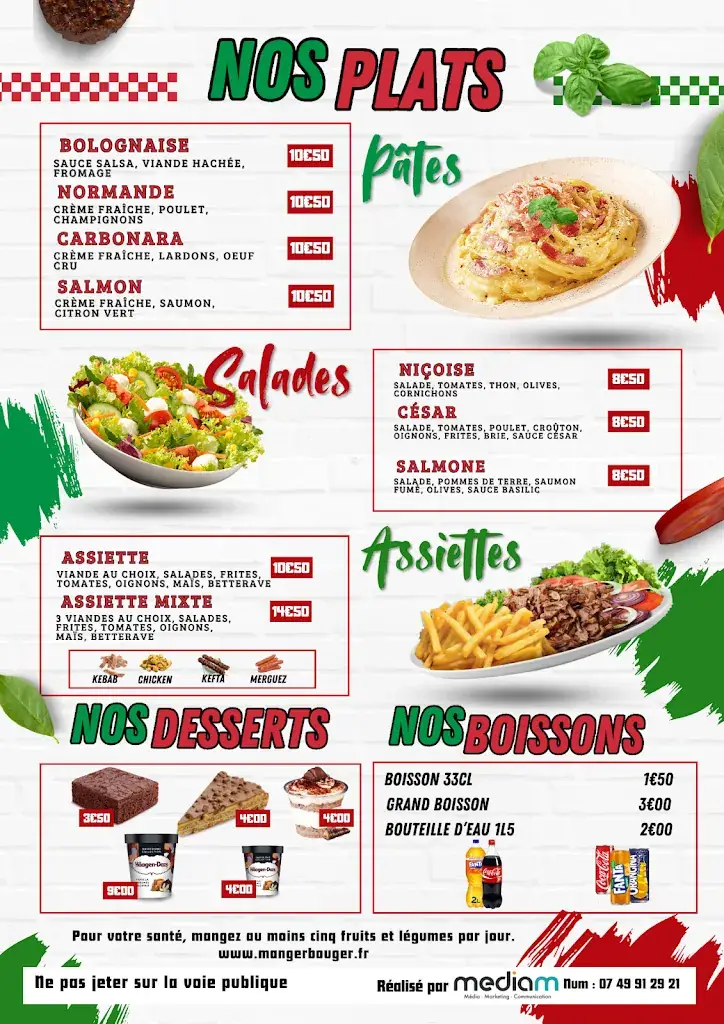 Menu_Snack pizza 72_Saint-Calais_imagen_2