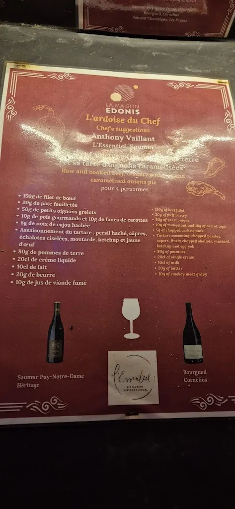 Menu_Cave Robert et Marcel - Les Vignobles Edonis_Bellevigne-les-Châteaux_image_2