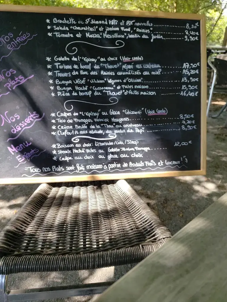 Menu_La Terrasse de l'Evre_Marillais_immagine_1