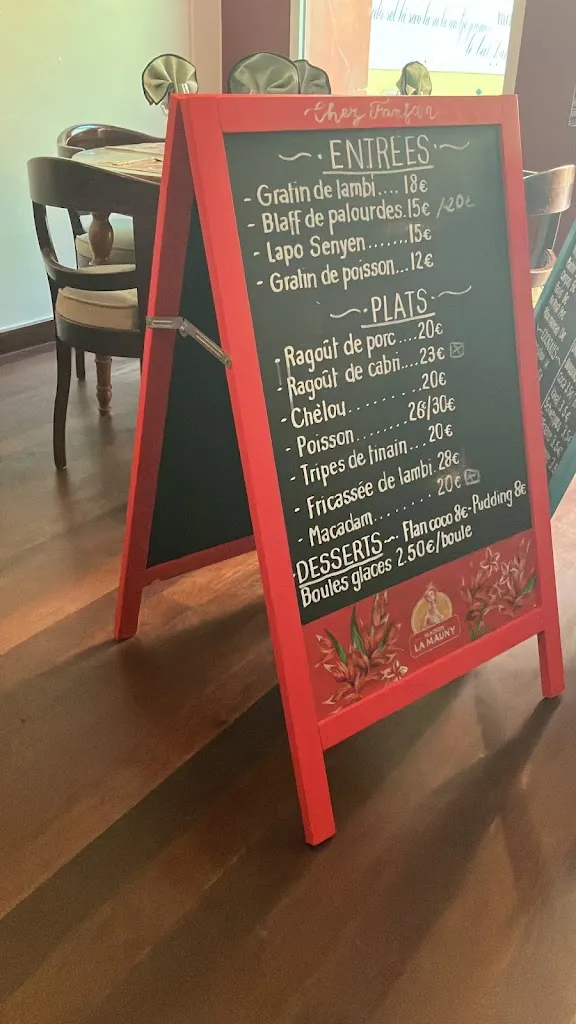 Menu_Chez Fanfan_Martinique_image_1