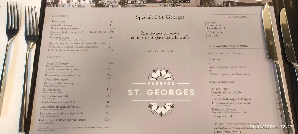 Menu_Auberge St. Georges_Corminboeuf_image_3