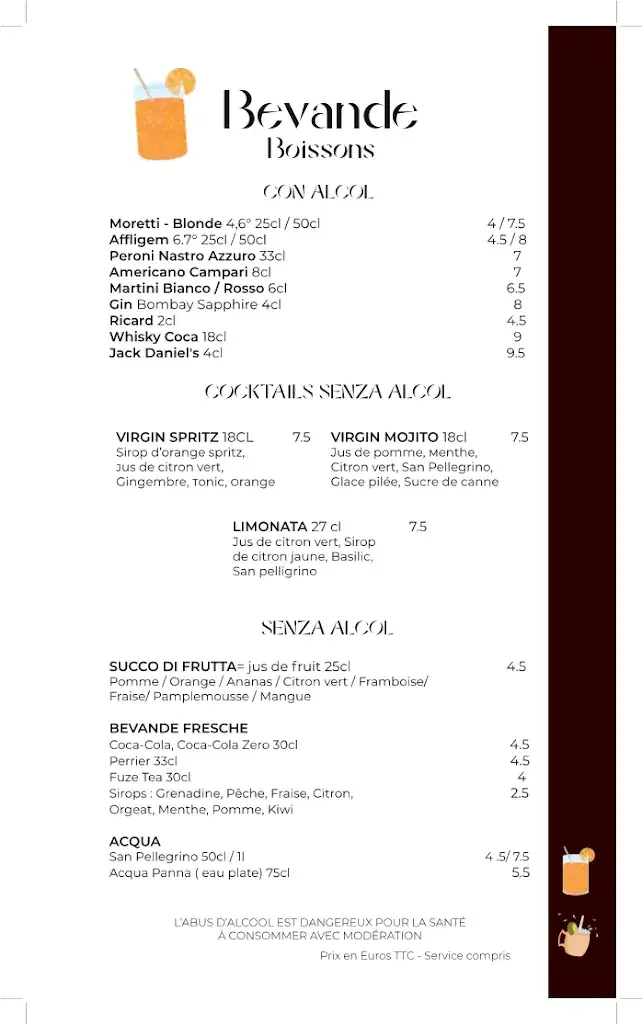 Menu_Rita - Ristorante della lupa St Brévin_Saint-Brevin-les-Pins_image_4