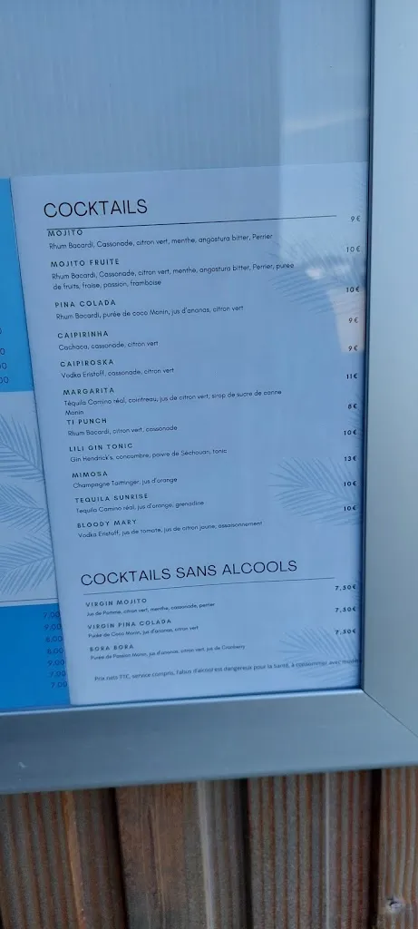 Menu_Lili Beach Café_Saint-Brevin-les-Pins_immagine_2
