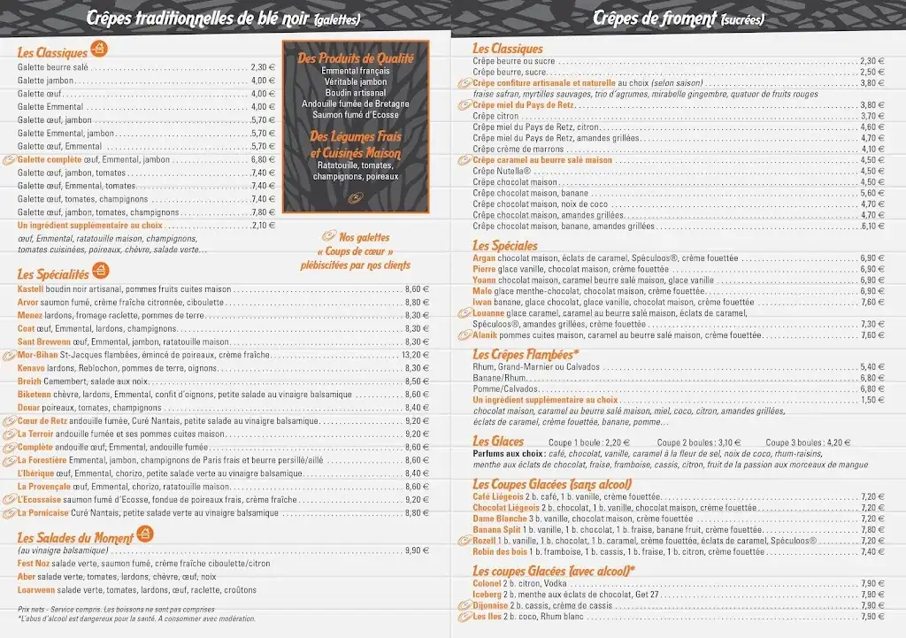 Menu_Crêperie Le Rozell_Saint-Brevin-les-Pins_image_1