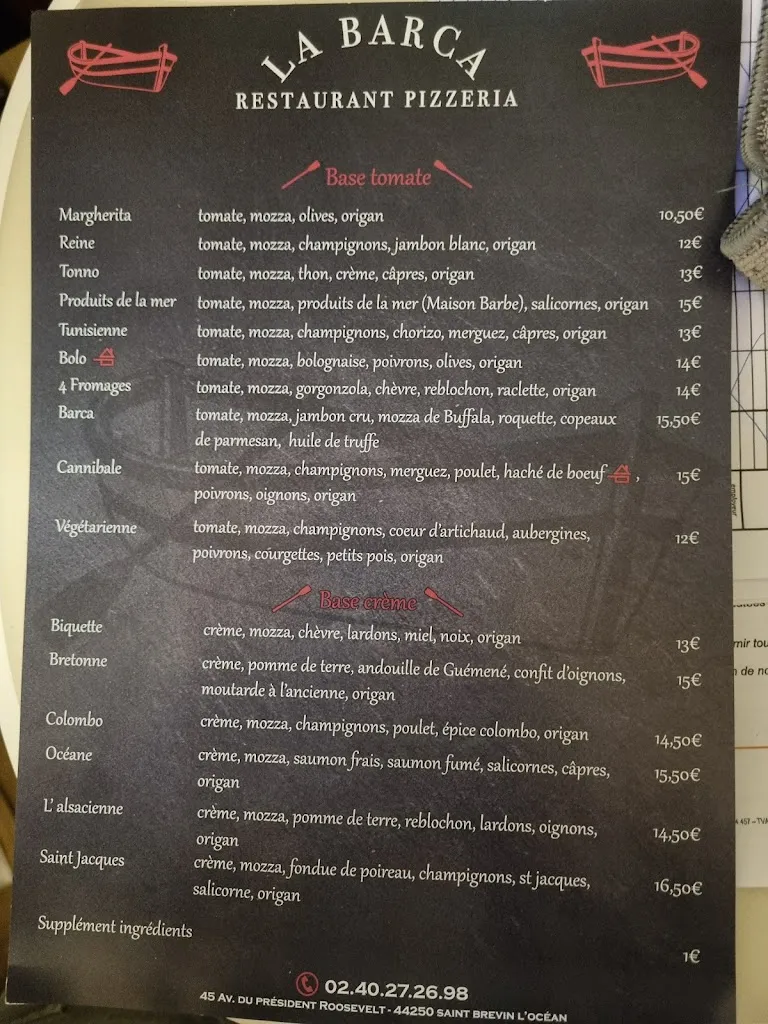 Menu_La BARCA_Saint-Brevin-les-Pins_image_2
