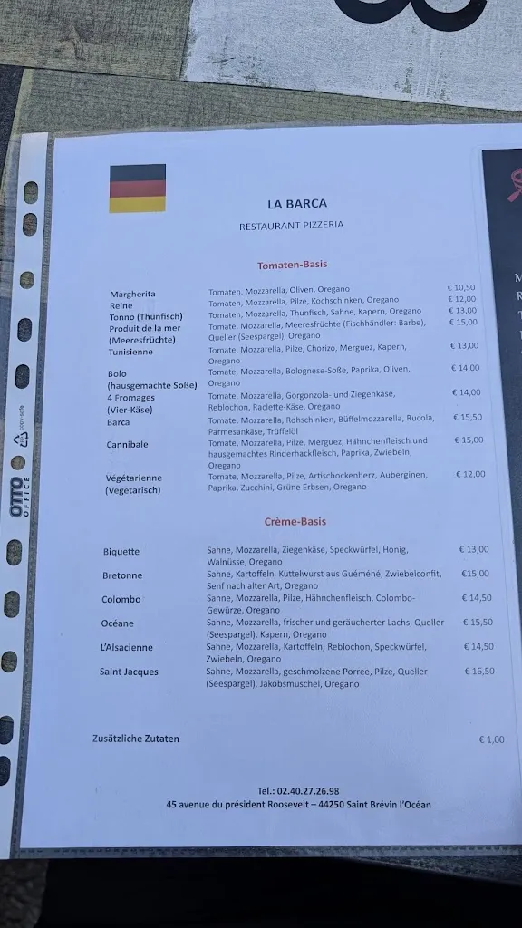 Menu_La BARCA_Saint-Brevin-les-Pins_image_3