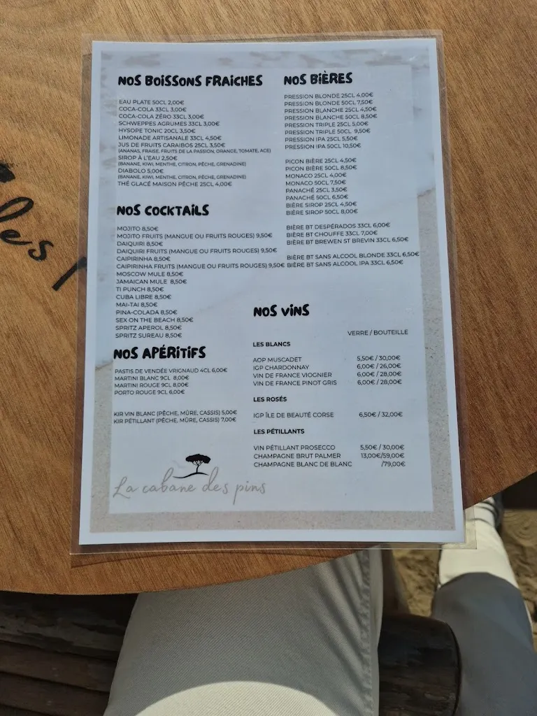 Menu_La Cabane des pins_Saint-Brevin-les-Pins_image_4