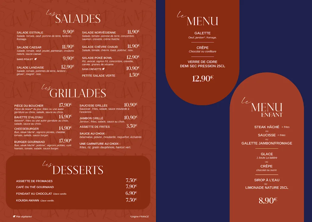 Menü_Madame Rêve_Saint-Brevin-les-Pins_Bild_1