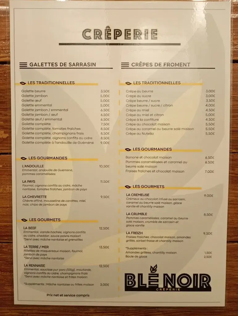 Menu_Crêperie Blé Noir_Saint-Brevin-les-Pins_image_3