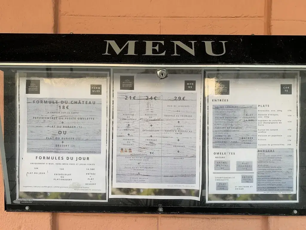 Menu_Le restaurant du Château | Montrond-les-Bains_Montrond-les-Bains_immagine_1
