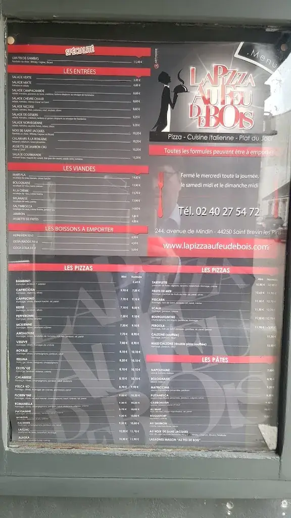 Menu_La pizza au feu de bois_Saint-Brevin-les-Pins_image_1