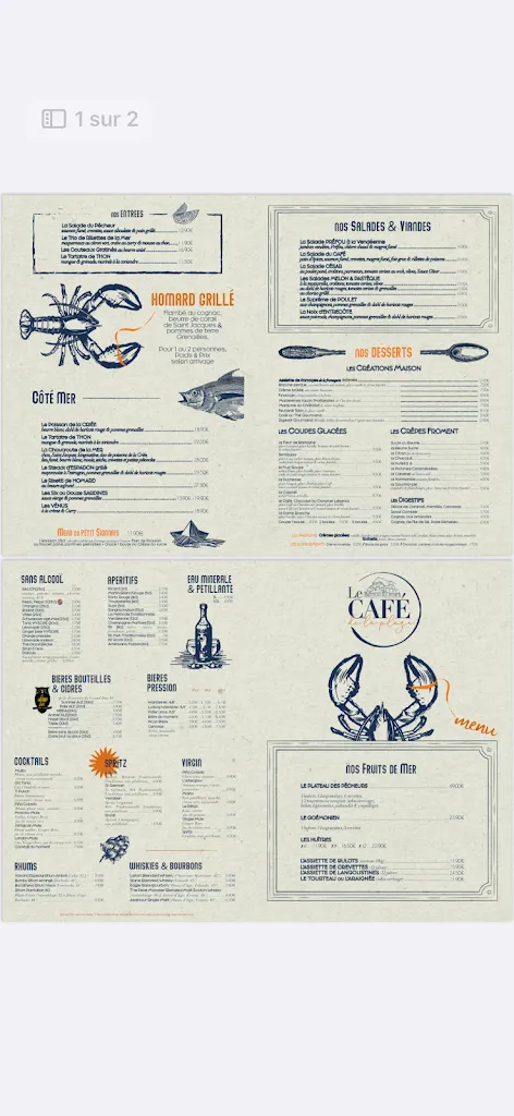 Menu_Café de la plage_Saint-Hilaire-de-Riez_image_3