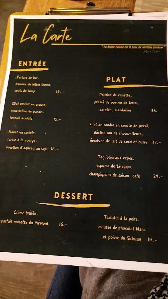 Menü_Le Saint-Jean Bar & Restaurant_Nyon_Bild_2