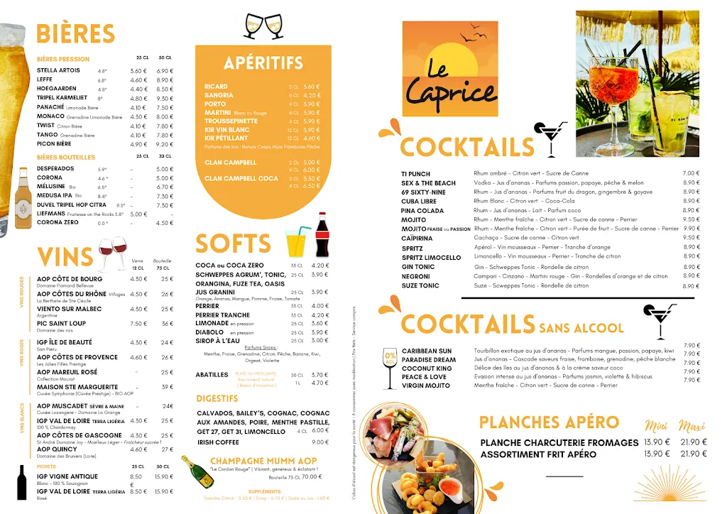 Menu_Le Caprice_Saint-Jean-de-Monts_image_1