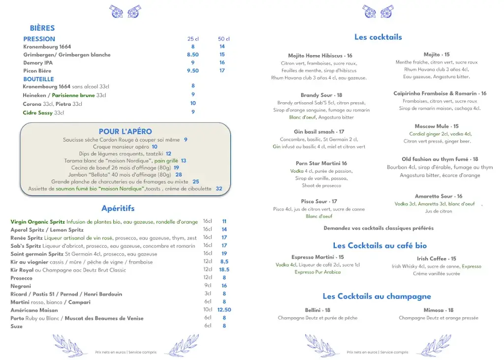 Menu_Le Bonaparte_Paris_immagine_2