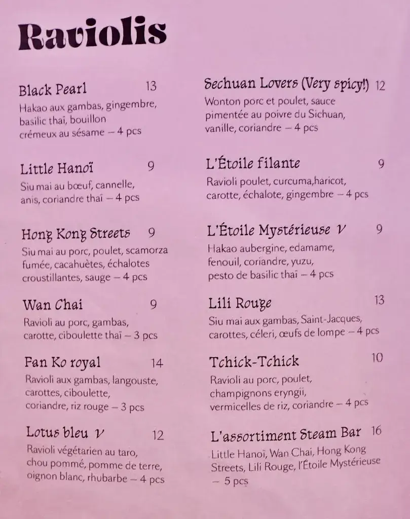 Menu_Steam Bar_Paris_image_2