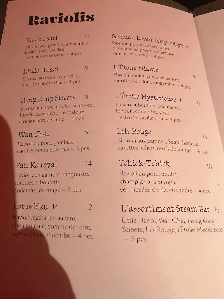 Menu_Steam Bar_Paris_image_4