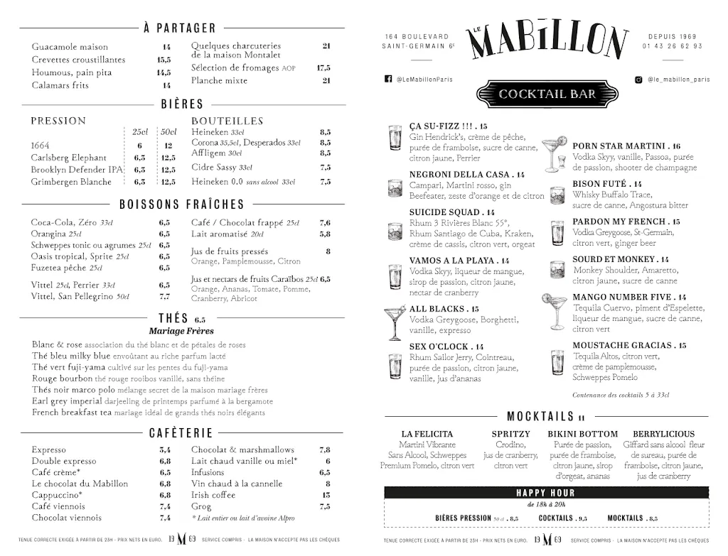 Menu_Le Mabillon - Paris_Paris_image_4