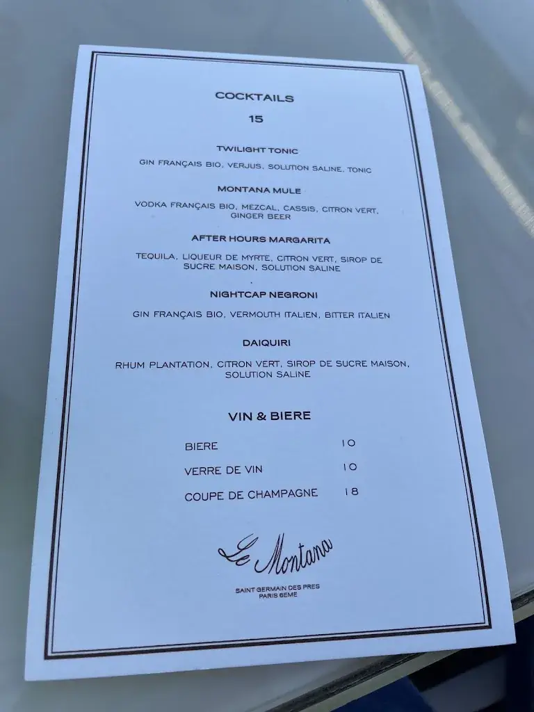 Menu_Montana Restaurant_Paris_image_1