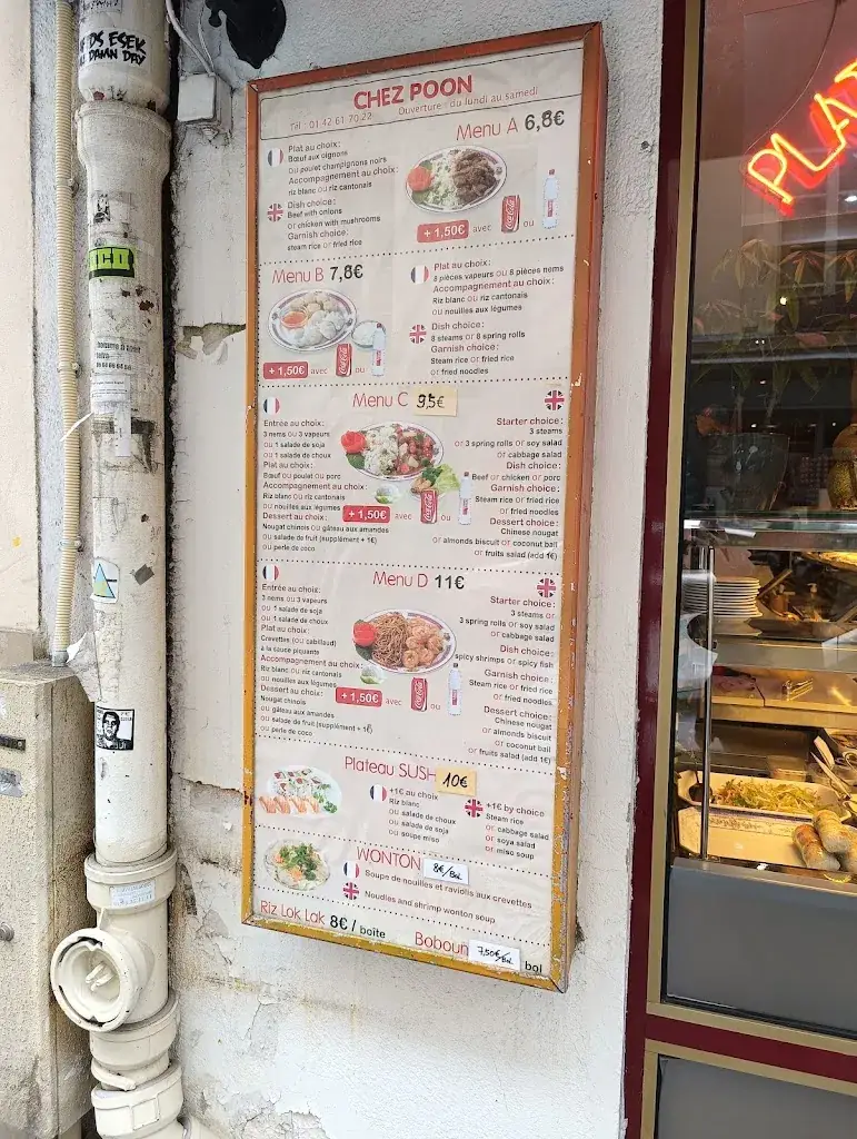 Menu_Chez Poon_Paris_image_1