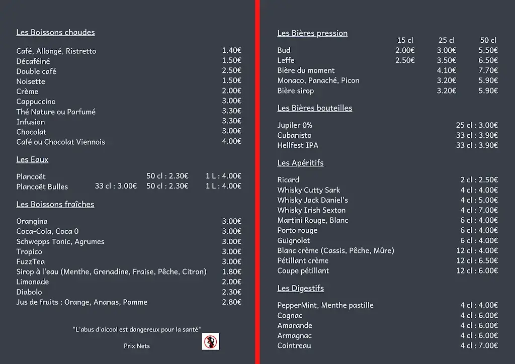 Menu_Bistrot Le Laurentais_Mauges-sur-Loire_image_1