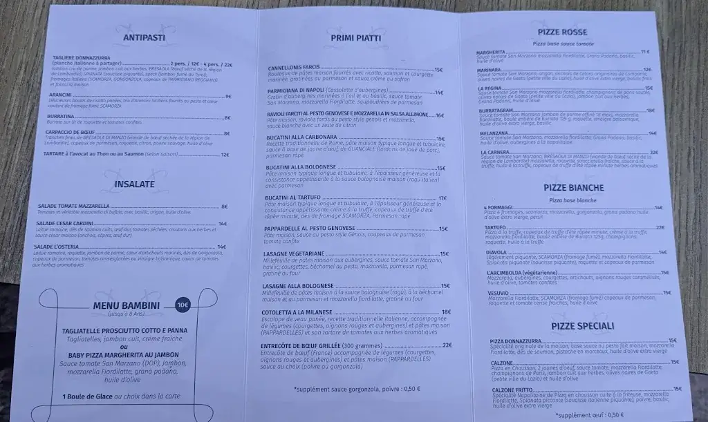 Menu_DONNAZZURRA - L'OSTERIA_Talmont-Saint-Hilaire_image_1