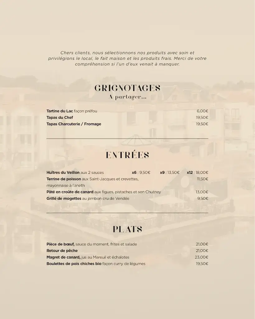 Menu_Le Lac Bourgenay_Talmont-Saint-Hilaire_image_2