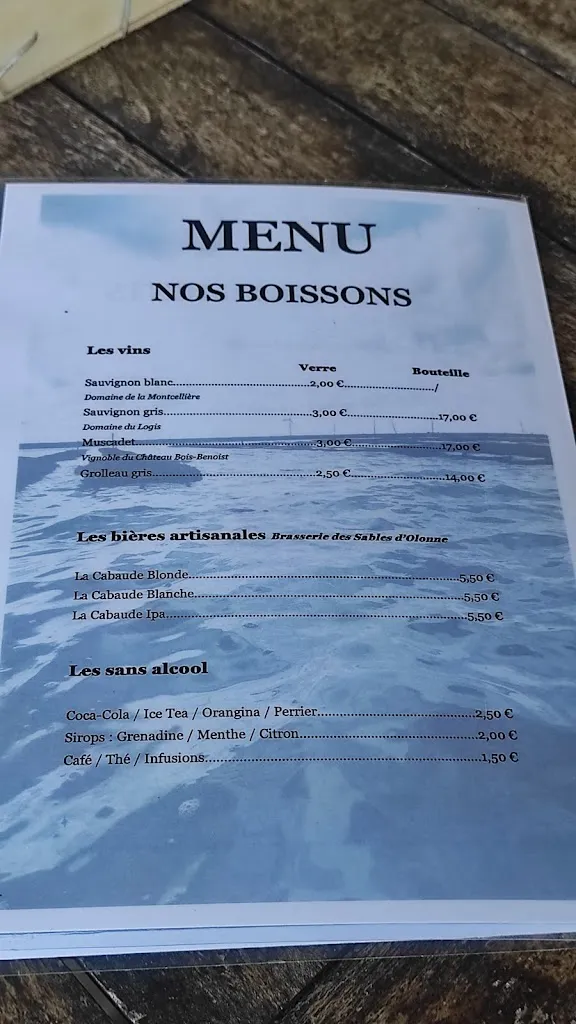 Menu_Le Park la Guittière_Talmont-Saint-Hilaire_image_4