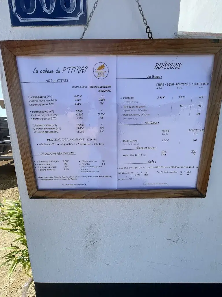 Menu_La Cabane du Ptitgas_Talmont-Saint-Hilaire_image_1
