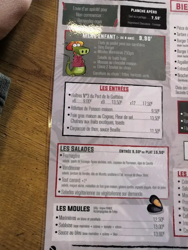 Menu_Abri Des Dinos - Restaurant, Crêperie & Location de Salles_Talmont-Saint-Hilaire_image_3