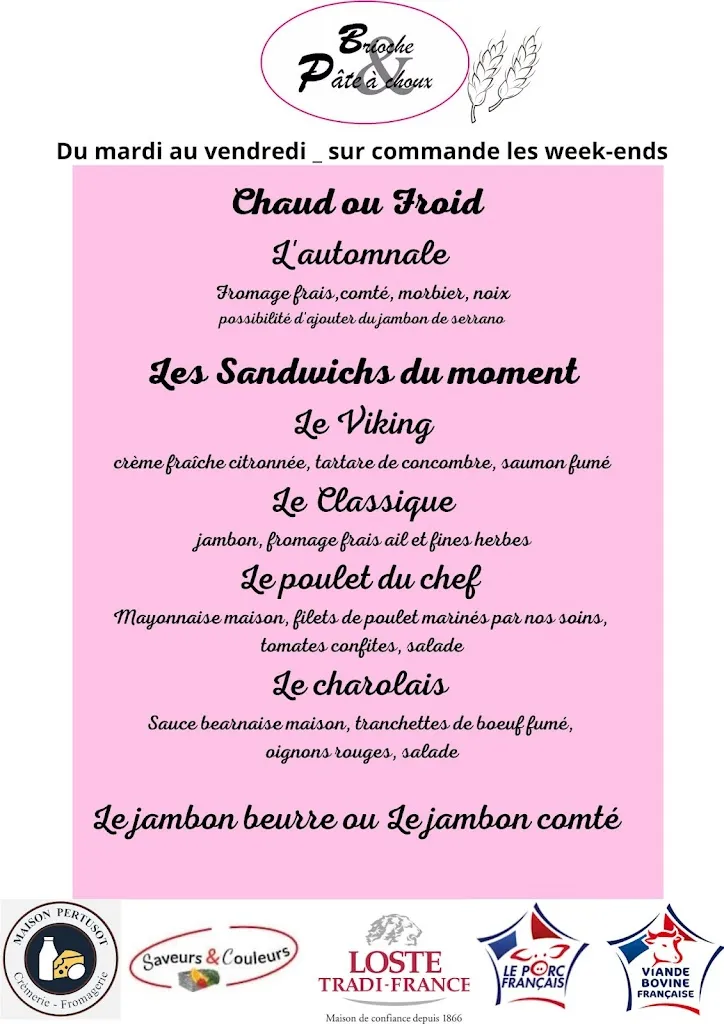 Menu_Brioche et Pâte à choux_Talmont-Saint-Hilaire_image_1