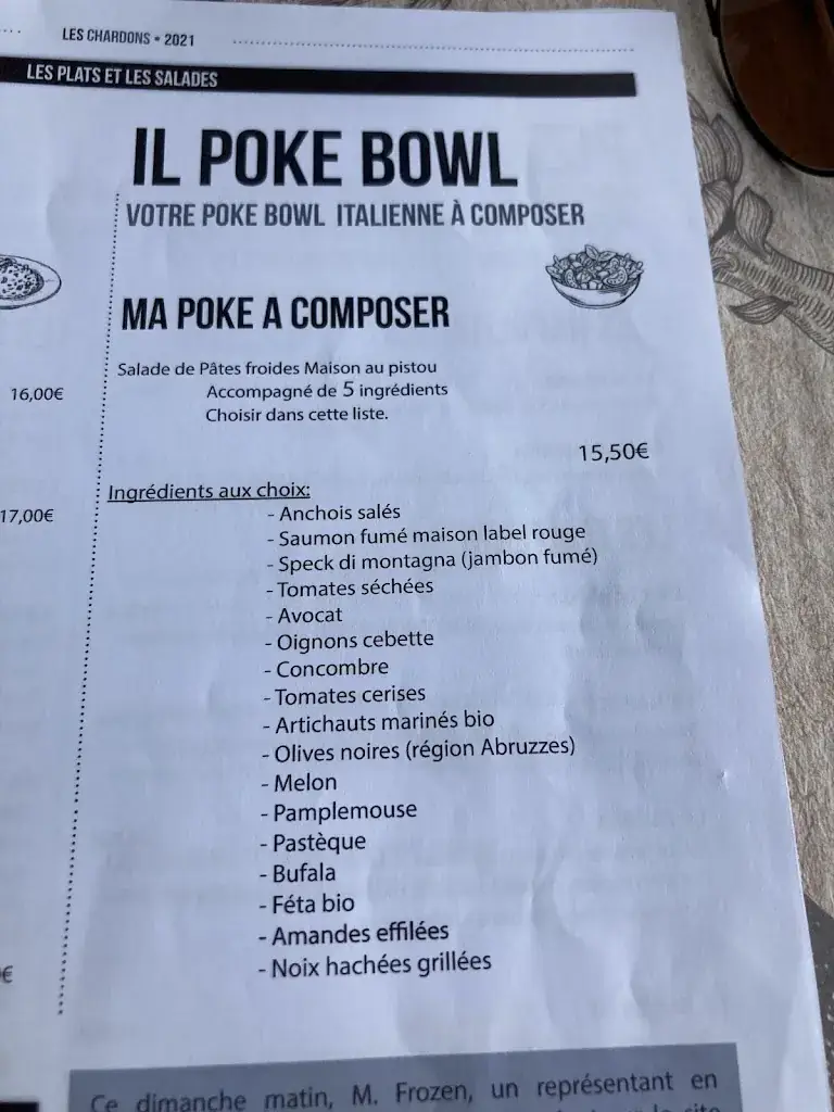 Menu_Les Chardons restaurant_Sables-d'Olonne_image_4