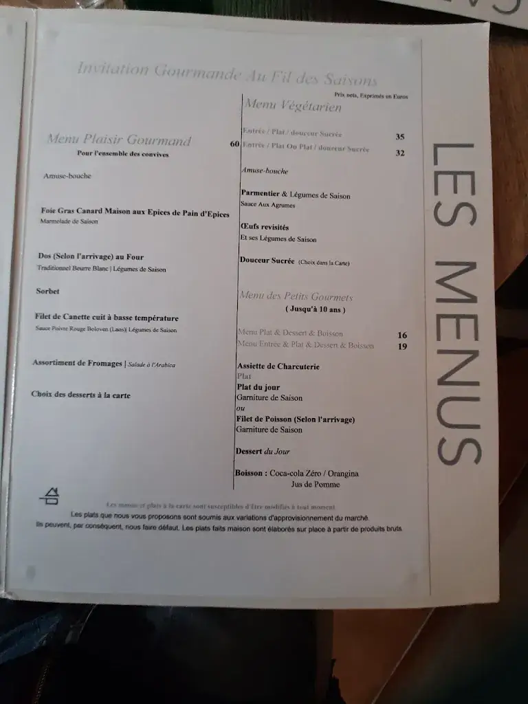Menu_Restaurant Le Clos Du Cellier_Cellier_immagine_1