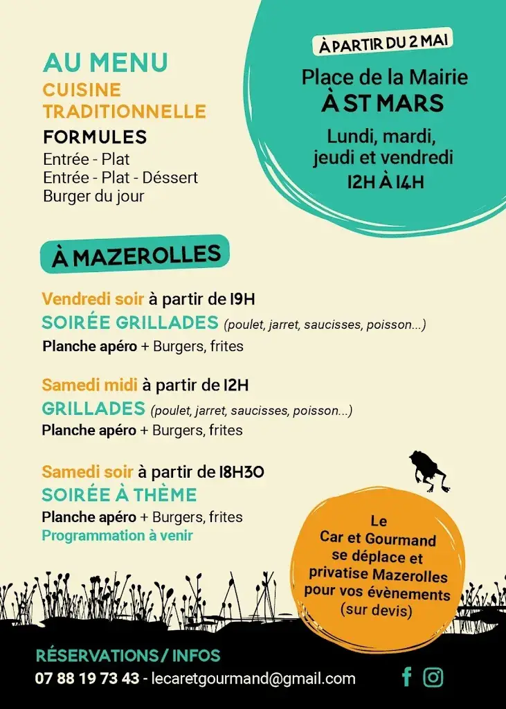 Menu_LE CAR ET GOURMAND_Saint-Mars-du-Désert_image_1