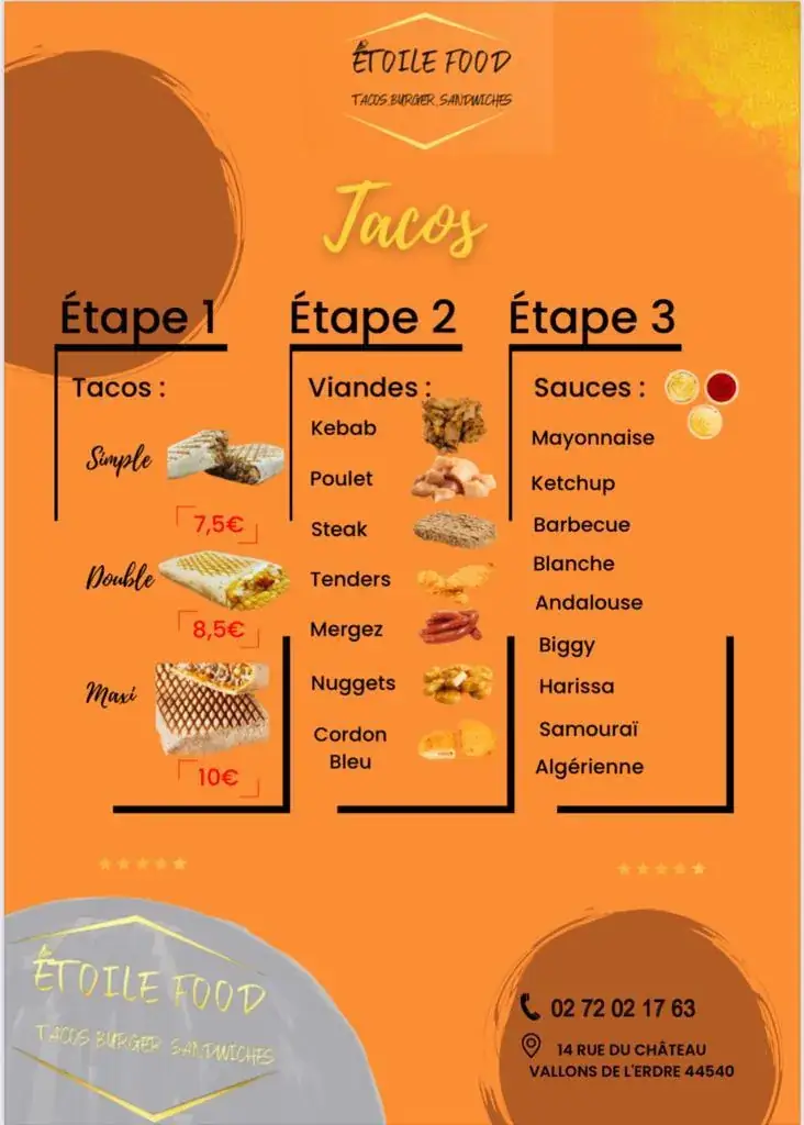 Menu_ÉTOILE food_Vallons-de-l'Erdre_image_2