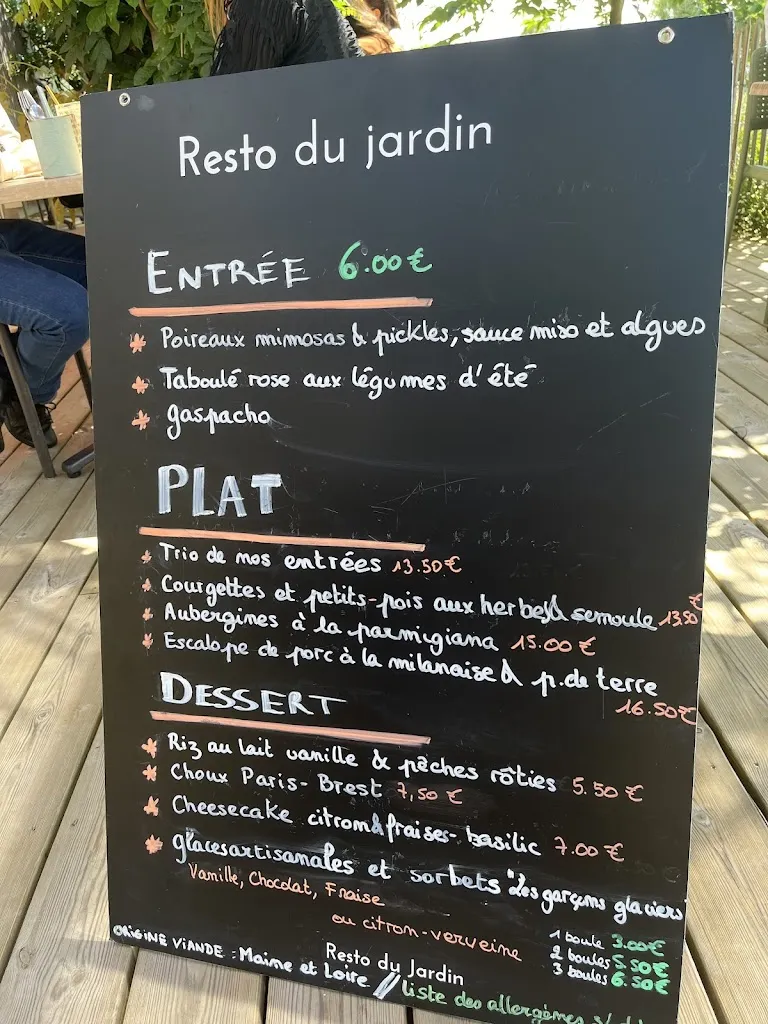 Menu_Le Resto du Jardin - Restaurant Bio & Légumes du Jardin - Angers_Sainte-Gemmes-sur-Loire_image_4