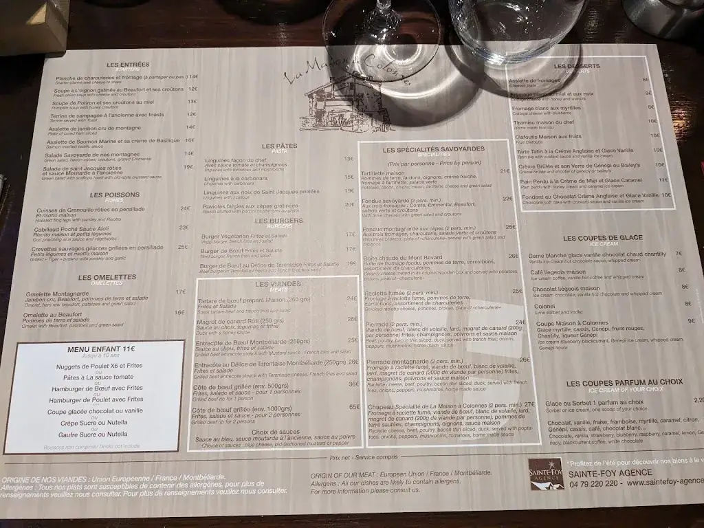 Menu_La Maison à Colonnes_Sainte-Foy-Tarentaise_image_2