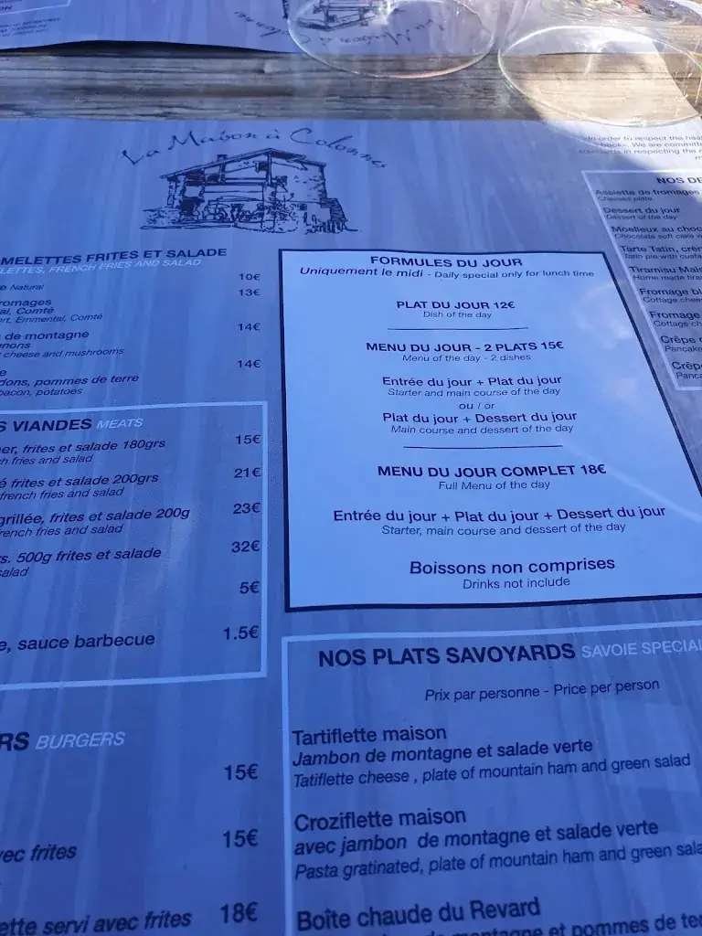 Menu_La Maison à Colonnes_Sainte-Foy-Tarentaise_image_3