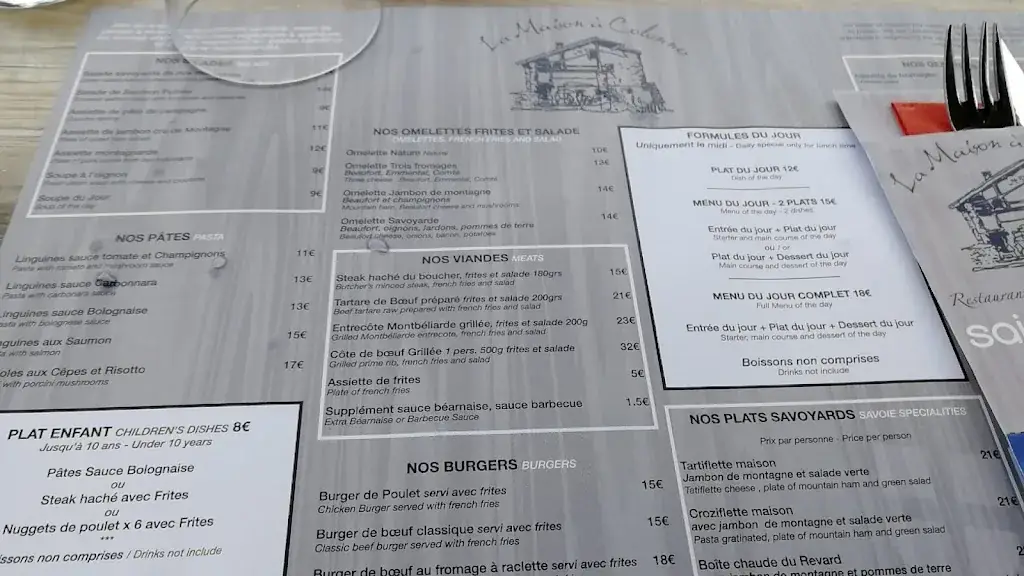 Menu_La Maison à Colonnes_Sainte-Foy-Tarentaise_image_4